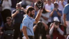 Cameron Young rallies from four shots behind to win The Players Championship