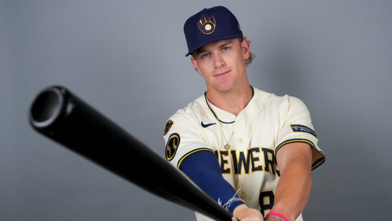 Infielder Cooper Pratt of the Milwaukee Brewers. (Lindsey Wasson/AP)