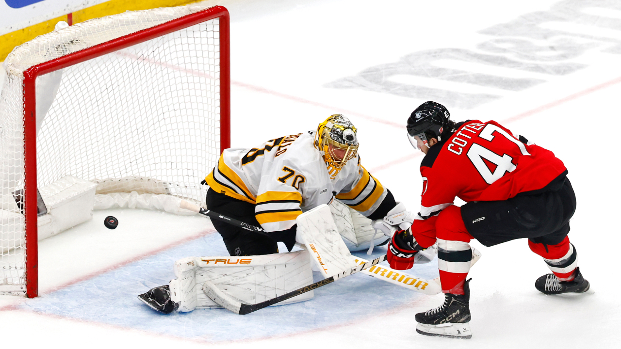Cotter nets winner as Devils beat Bruins in overtime
