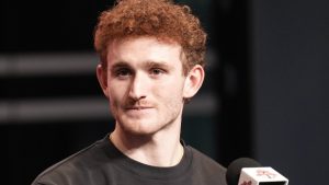 Toronto FC’s latest signing Josh Sargent attends a press conference in Toronto, on Wednesday, March 4, 2026.THE CANADIAN PRESS/Chris Young