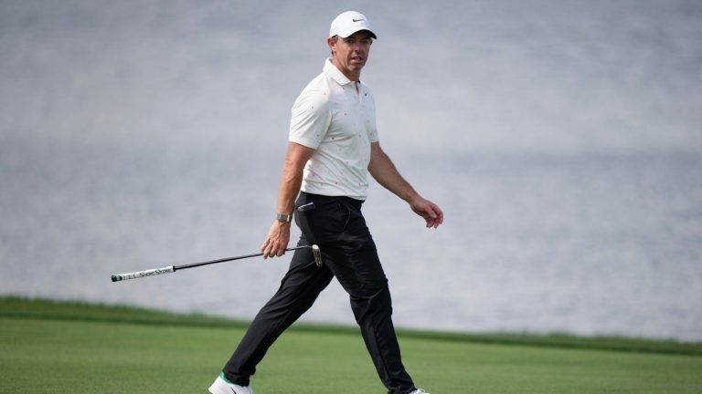 Rory McIlroy, of Northern Ireland, walks on the third green during the second round of the Arnold Palmer Invitational at Bay Hill golf tournament Friday, March 6, 2026, in Orlando, Fla. (AP/Matt Slocum)