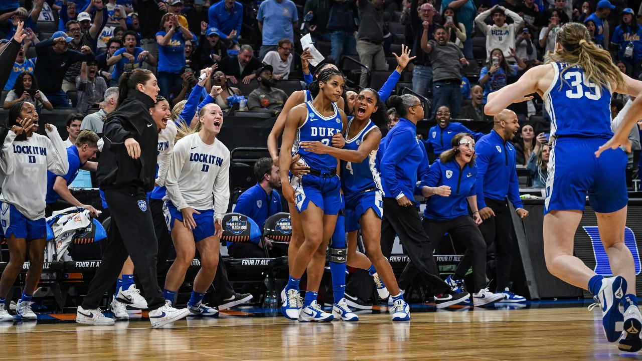 Ashlon Jackson’s buzzer-beating three sends Duke past LSU in Sweet 16 of March Madness