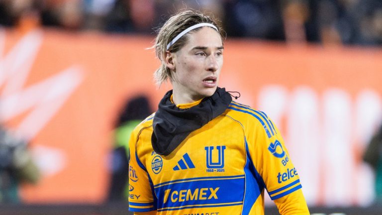 Tigres UANL's Marcelo Flores watches the play during Round 1 of the 2026 Concacaf Champions Cup against Forge FC in Hamilton, Tuesday, Feb. 3, 2026. (CP/Nick Iwanyshyn)