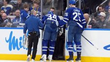 Maple Leafs’ Matthews to have MRI on knee after hit from Gudas