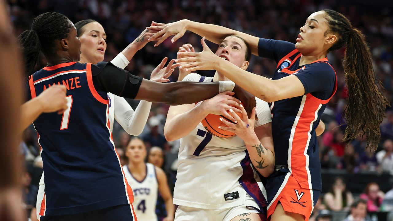 TCU tops Virginia, earns shot against South Carolina in Elite Eight