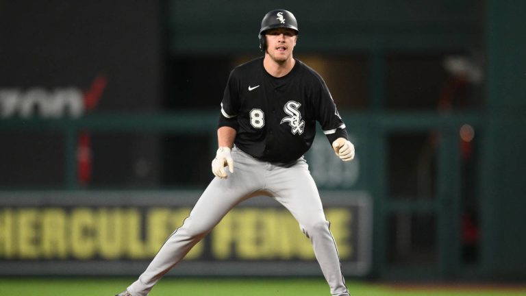 Chicago White Sox's Kyle Teel in action during a baseball game against the Washington Nationals, Friday, Sept. 26, 2025, in Washington. (Nick Wass/AP)