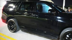 Tiger Woods leaves the Martin County Sheriff's Office jail facility following his involvement in a car crash where he was arrested on a DUI charge on Friday, March 27, 2026 (Jim Rassol/AP)