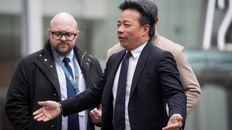 Vancouver Mayor Ken Sim arrives for an announcement about a fan zone during the FIFA World Cup, in Vancouver, on Wednesday, March 4, 2026. (CP/Darryl Dyck)