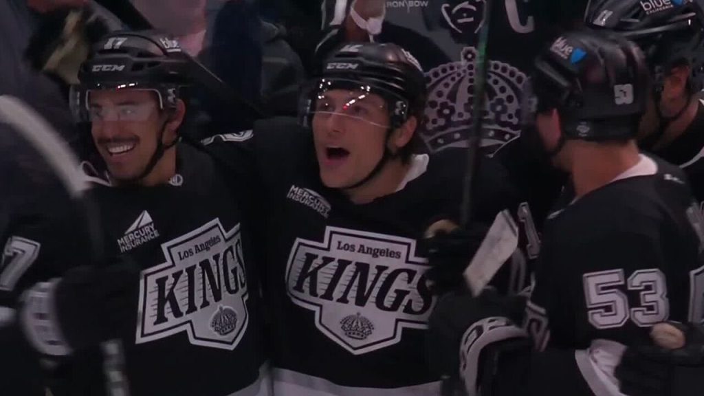 Moore picks top corner to lift Kings to overtime win