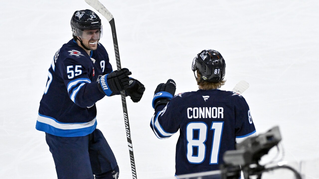 Jets’ Scheifele sets up Connor’s one-time goal for 900th career point