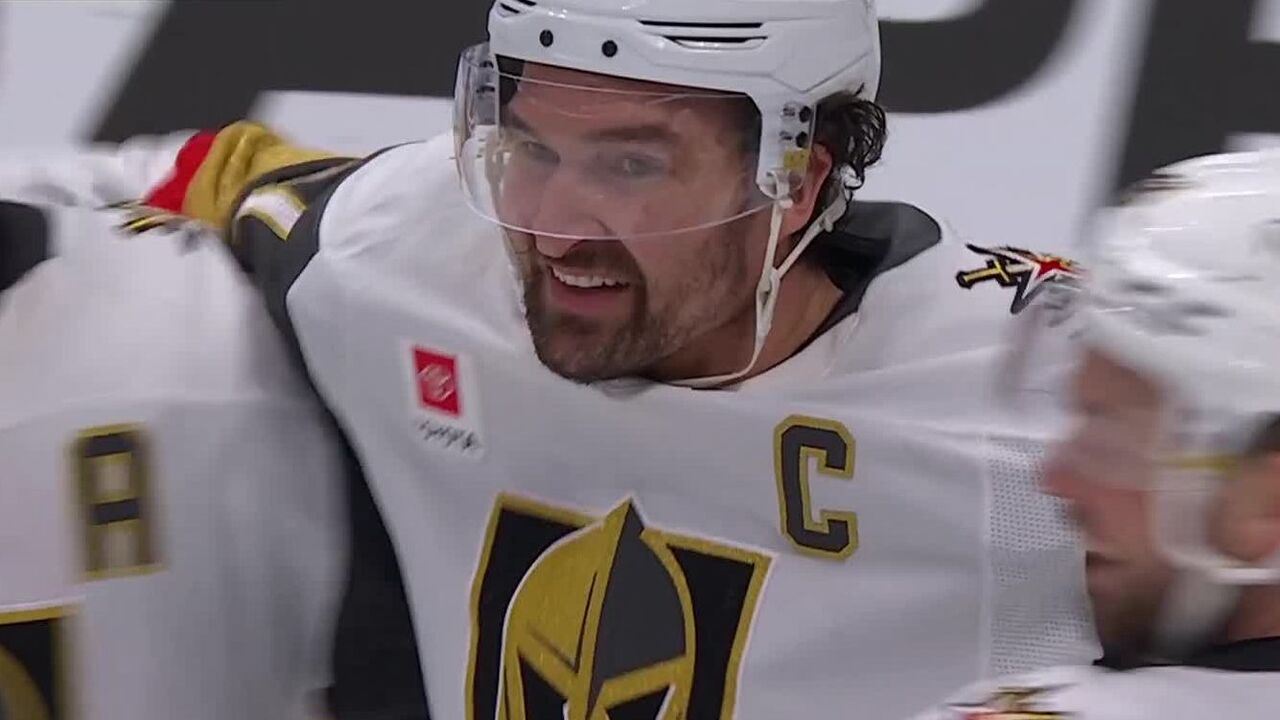 Golden Knights’ Stone knocks down puck to score slick goal