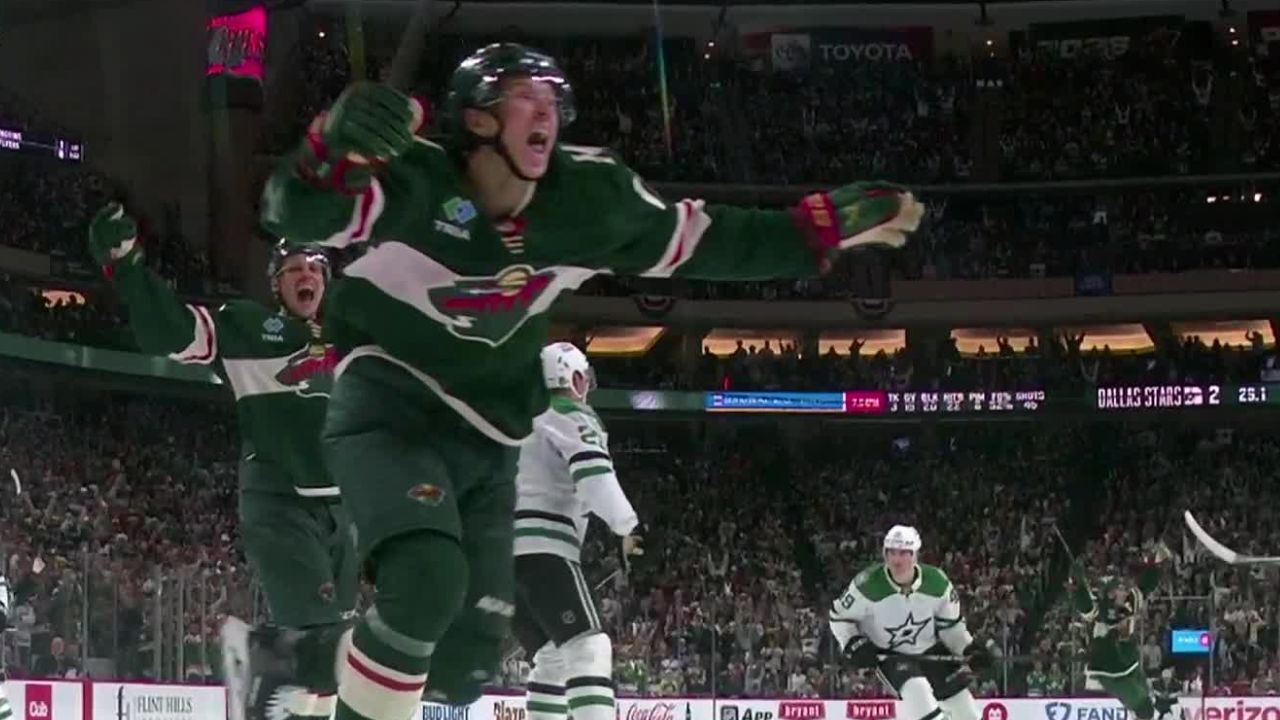 Wilds Boldy Tips In Overtime Winner Ending Game 4 Vs Stars