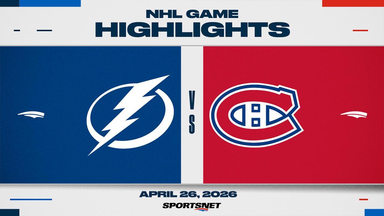 NHL Game 4 Highlights: Lightning 3, Canadiens 2