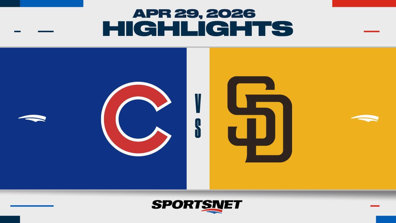 Mlb Highlights Cubs 5 Padres 4