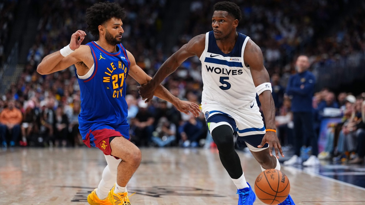 Edwards, Randle rally Timberwolves past Nuggets to even series at 1-1