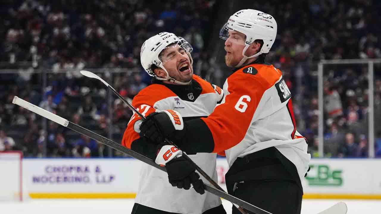 Martone’s OT goal lifts Flyers past Bruins, keeps playoff push alive