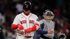 Red Sox’s Contreras warns Brewers after HBP: ‘I’m going to take one of them out’