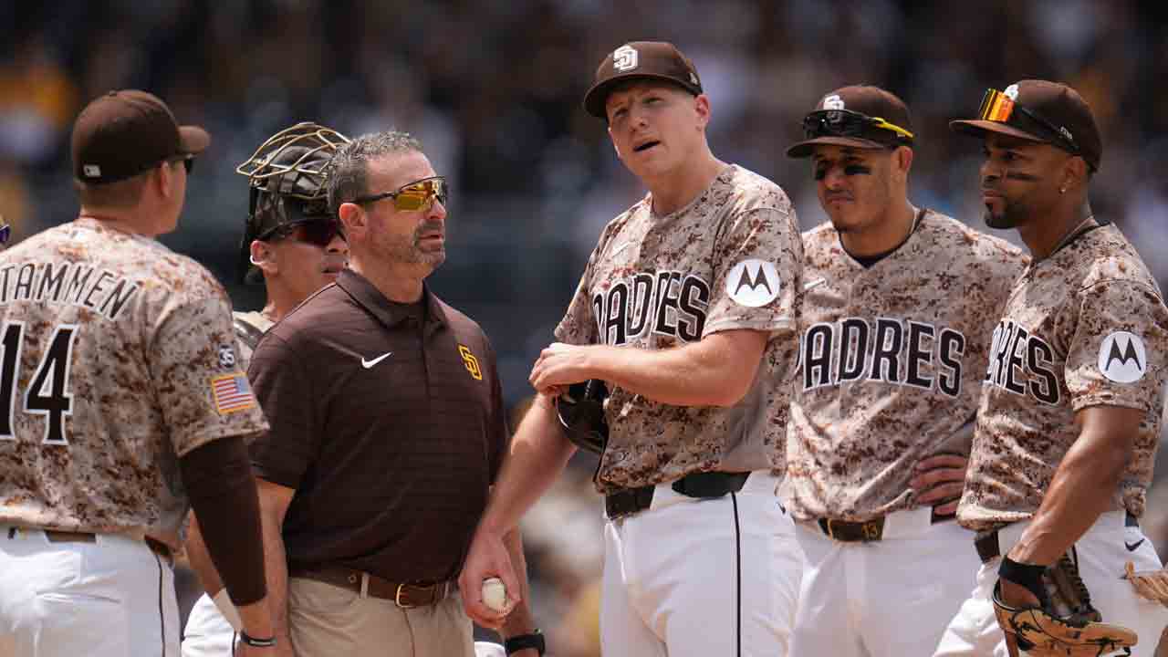 Padres’ Nick Pivetta exits with elbow stiffness vs. Rockies