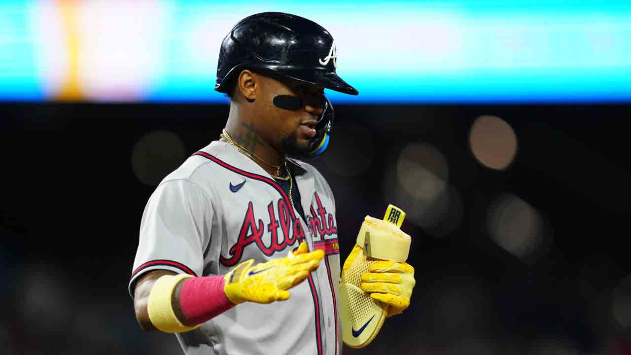 Braves' Ronald Acuna Jr. exits vs. Nationals after being hit by two pitches