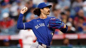 Blue Jays Angels Baseball
Toronto Blue Jays starting pitcher Dylan Cease delivers during the second inning of a baseball game against the Los Angeles Angels, Monday, April 20, 2026, in Anaheim, Calif. (Caroline Brehman/AP)