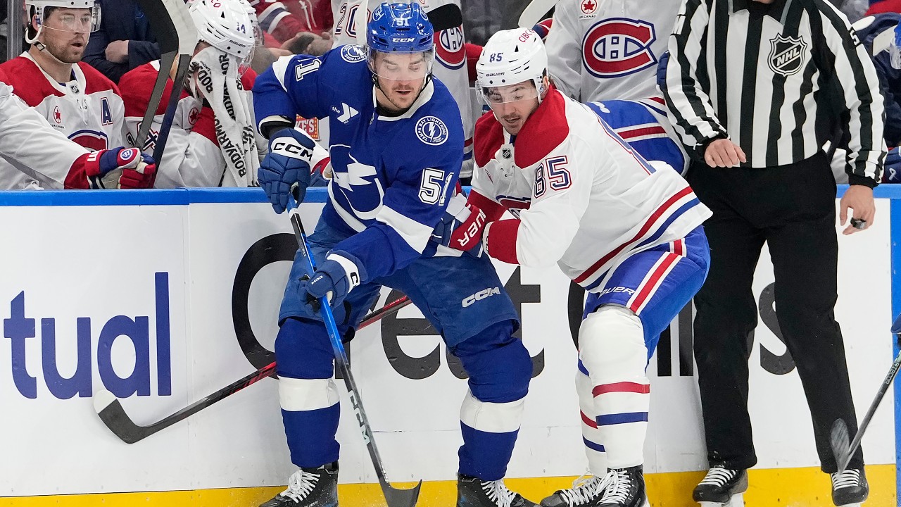 Lightning's D'Astous exits after hit from Canadiens' Anderson