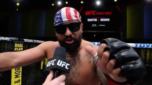 Heavyweight fighter Josh Hokit speaks following a win in the UFC. (YouTube/UFC)