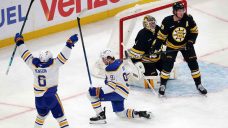 Sabres erupt for four goals in first period,  take 3-1 series lead over Bruins