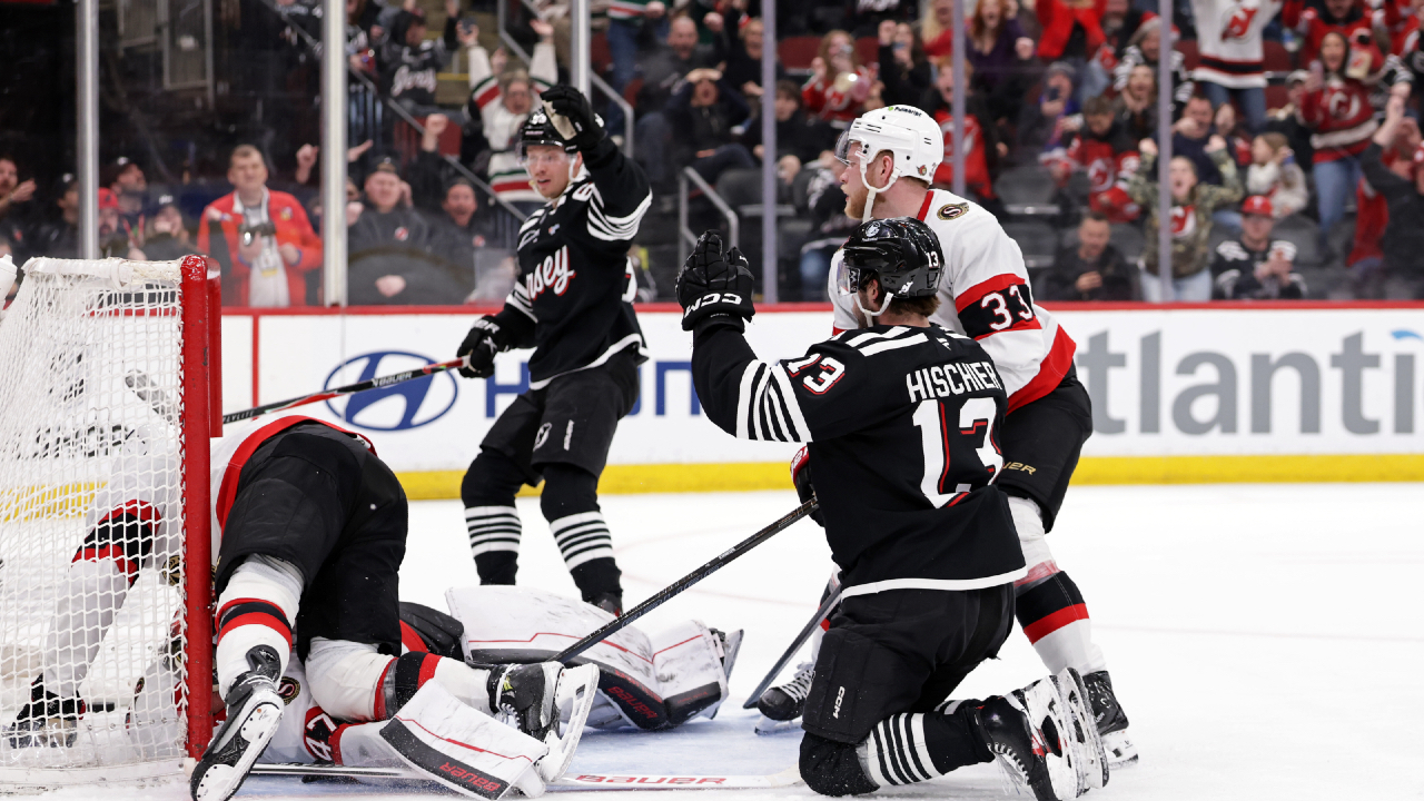 Hischier scores in overtime, Devils beat Senators
