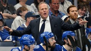 Tampa Bay Lightning head coach Jon Cooper. (Jason Behnken/AP)