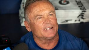 Los Angeles Angels bench coach John Gibbons is seen here at Rogers Centre in 2024 while working with the New York Mets. (Jon Blacker/THE CANADIAN PRESS)