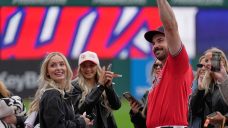 Guardians’ Austin Hedges gets engaged on field after game