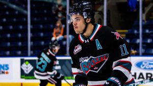 Kelowna Rockets forward Tij Iginla, (Steve Dunsmoor/Photo)