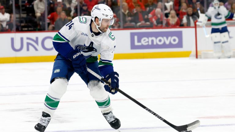 Vancouver Canucks' Jake DeBrusk. (Karl DeBlaker/AP)