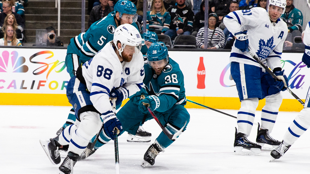 Maple Leafs eliminated from playoff contention with loss to Sharks