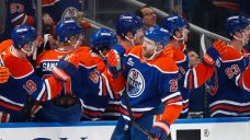 Oilers chase Lukas Dostal with three quick goals