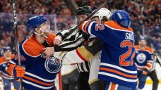 Golden Knights get better of Oilers in feisty potential first-round preview