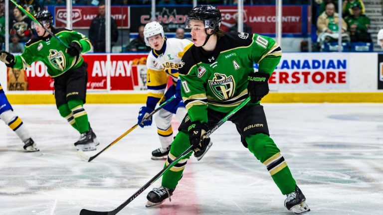 Prince Albert Raiders defenceman Daxon Rudolph, (Mark Peterson/Prince Albert Raiders)