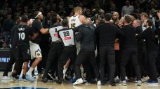 Timberwolves, Nuggets scuffle after late layup