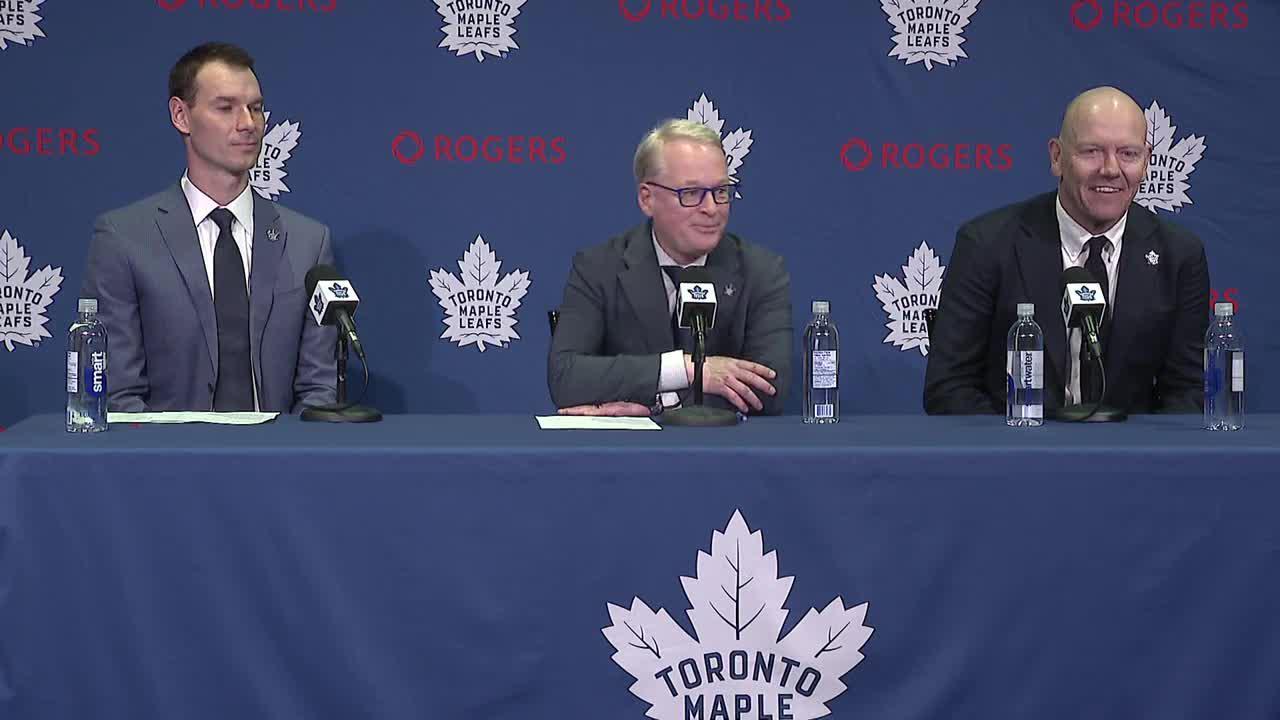 MLSE president Pelley introduces Chayka and Sundin to Maple Leafs