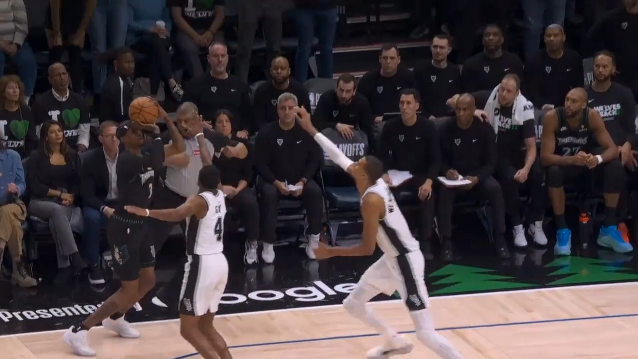 Timberwolves Mcdaniels Drains Three Pointer To Beat Buzzer At Half