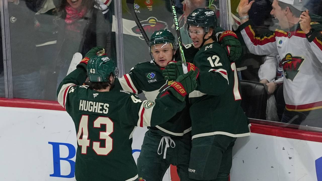 Wild’s Kaprizov and Hughes strike twice less than two minutes apart