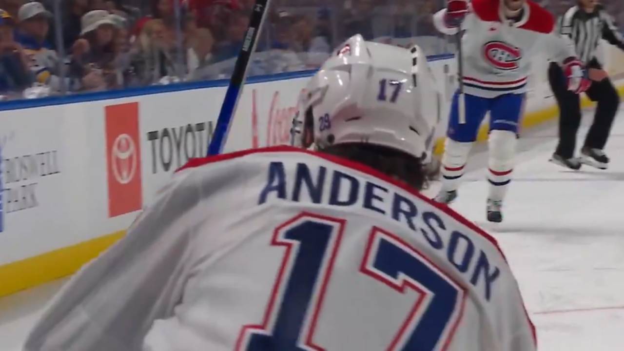 Anderson Finishes Beautiful Hutson Pass For Canadiens Equalizer