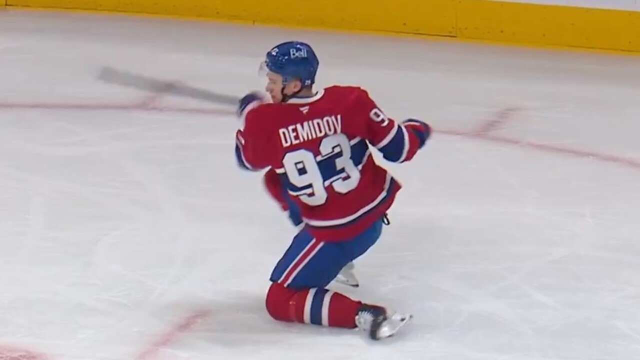 Demidov wires home top-shelf one-timer to give Canadiens an early lead