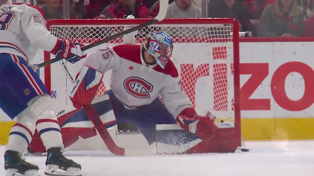 Hurricanes Robinson Deflects Carriers Shot To Open Scoring In Game 2
