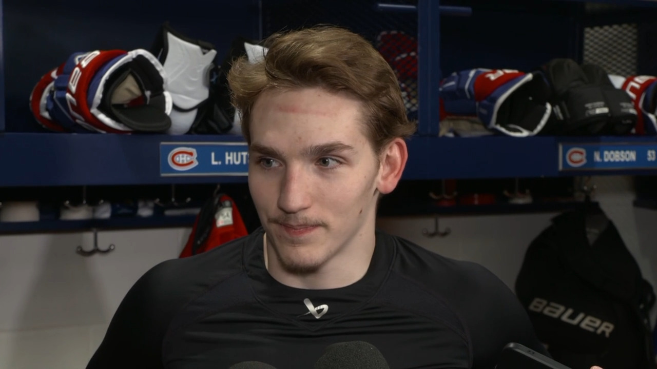 Canadiens’ Hutson not happy with Hall’s hit on him late in Game 2