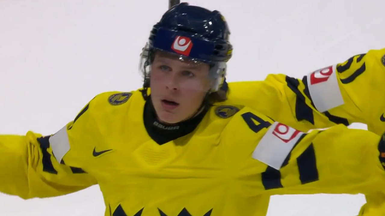 Sweden’s Stenberg with insane cut-back, before ripping one top shelf