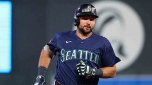 Seattle Mariners designated hitter Cal Raleigh during a game on Monday, April 27, 2026, in Minneapolis. (Matt Krohn/AP)