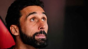 Real Madrid's head coach Alvaro Arbeloa prior the Spanish La Liga soccer match against Sevilla at the Ramon Sanchez Pizjuan stadium. (Jose Breton/AP)