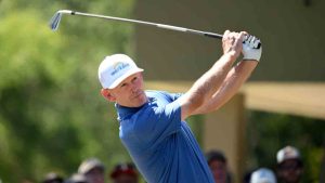 Brandt Snedeker tees off of the second hole during the final round of the Valspar Championship golf tournament Sunday, March 22, 2026, in Palm Harbor, Fla. (Jason Behnken/AP)
