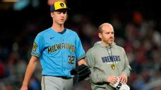 Brewers’ Misiorowski exits vs. Nationals with hamstring cramp
